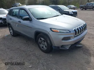 2014 Jeep Cherokee Sport with VIN 1C4PJLAB2EW163332, listed as a IAAI auction lot 41752003 with 154,832 mi miles and . Bid and sale history available at DreamBid. Image 1.