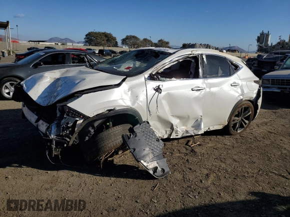 2022 Lexus NX with VIN JTJHKCFZ7N2005953, listed as a Copart auction lot 89403825 with Not Provided miles and Salvage Title. Bid and sale history available at carsss.com. Image 1.