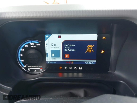 2022 Ford Bronco z VIN 1FMEE5DP3NLB31811, wystawiony jako IAAI lot #42303650 z przebiegiem 43 636 mil mil oraz . Historia ofert i sprzedaży dostępna na DreamBid. Obrazek 7.