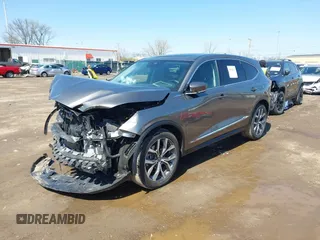 2024 Acura MDX w/Technology Package with VIN 5J8YE1H47RL005369, listed as a IAAI auction lot 41982915 with 17,307 mi miles. Bid and sale history available at carsss.com. Image 2.