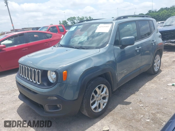2017 Jeep Renegade Latitude with VIN ZACCJABB4HPF76064, listed as a IAAI auction lot 42525583 with 115,970 mi miles and . Bid and sale history available at DreamBid. Image 17.
