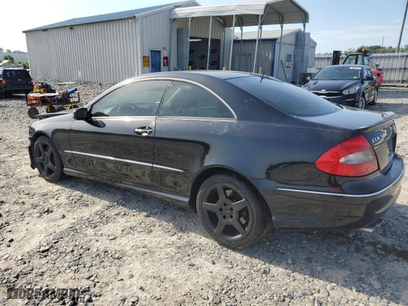 2006 Mercedes-Benz CLK-Class 5.0L with VIN WDBTJ75J16F195745, listed as a Copart auction lot 56946894 with 239,874 mi miles and Salvage Title. Bid and sale history available at carsss.com. Image 2.