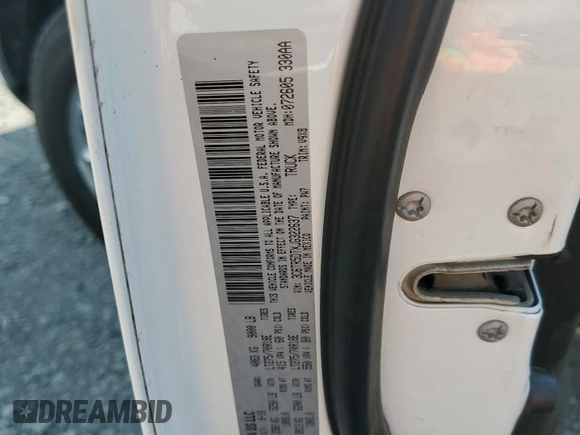 2018 Ram 2500 SLT with VIN 3C6TR5DTXJG322637, listed as a Copart auction lot 61054075 with 232,693 mi miles and Clean title. Bid and sale history available at DreamBid. Image 12.