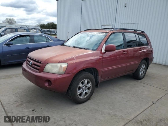 2005 Toyota Highlander z VIN JTEEP21A050118511, wystawiony jako Copart lot #48081645 z przebiegiem 204 087 mil mil oraz Czysty tytuł • Clean title. Historia ofert i sprzedaży dostępna na DreamBid. Obrazek 1.