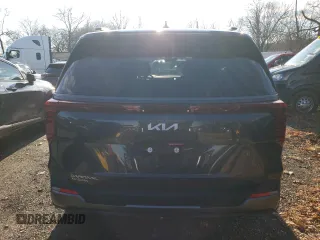2025 Kia Carnival SX with VIN KNDNE5K39S6459121, listed as a Copart auction lot 85050024 with 0 mi miles and Salvage Title. Bid and sale history available at carsss.com. Image 6.