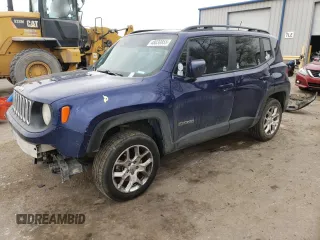 2018 Jeep Renegade Latitude with VIN ZACCJBBB4JPH74882, listed as a Copart auction lot 48030855 with 345,857 mi miles and Salvage Title. Bid and sale history available at carsss.com. Image 1.