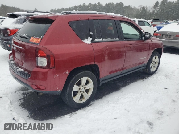 2017 Jeep Compass 75th Anniversary Edition with VIN 1C4NJDBB0HD106462, listed as a Copart auction lot 43622235 with 117,583 mi miles and Salvage Title. Bid and sale history available at carsss.com. Image 3.