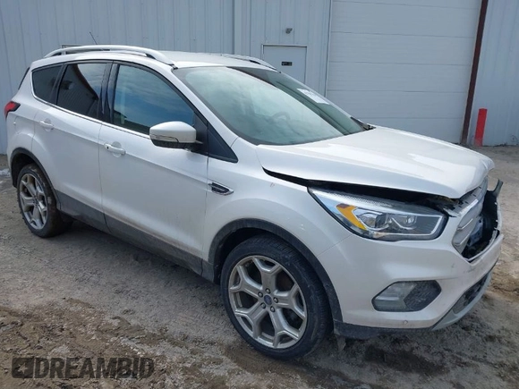 2019 Ford Escape Titanium with VIN 1FMCU9J97KUB85528, listed as a IAAI auction lot 41708344 with 88,841 mi miles. Bid and sale history available at carsss.com. Image 1.