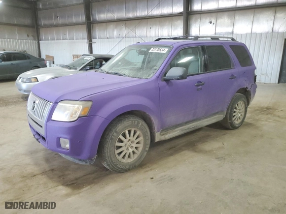 2010 Mercury Mariner Premier with VIN 4M2CN9HG4AKJ19027, listed as a Copart auction lot 72170534 with 136,170 mi miles and Salvage Title. Bid and sale history available at carsss.com. Image 1.