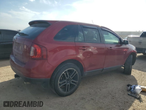 2013 Ford Edge SEL with VIN 2FMDK3JC1DBC96247, listed as a Copart auction lot 45846895 with 130,497 mi miles and Salvage Title. Bid and sale history available at carsss.com. Image 3.
