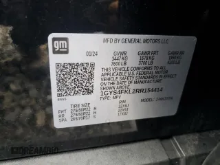 2024 Cadillac Escalade 4WD Sport with VIN 1GYS4FKL2RR154414, listed as a Copart auction lot 56644165 with 11,479 mi miles and Salvage title. Bid and sale history available at DreamBid. Image 14.