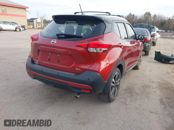 2020 Nissan Kicks SR with VIN 3N1CP5DV0LL563782, listed as a IAAI auction lot 41144161 with 89,285 mi miles. Bid and sale history available at carsss.com. Image 4.