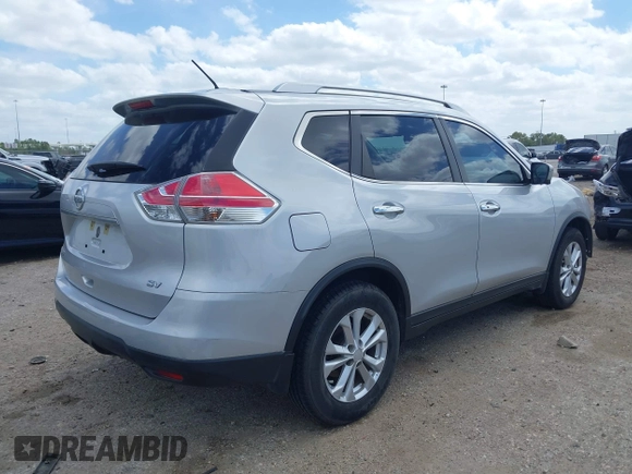 2016 Nissan Rogue S with VIN KNMAT2MT7GP595135, listed as a IAAI auction lot 41807286 with 103,576 mi miles and . Bid and sale history available at DreamBid. Image 4.