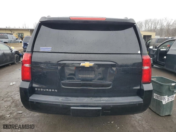2017 Chevrolet Suburban LT with VIN 1GNSKHKC8HR321002, listed as a Copart auction lot 50997585 with 48,947 mi miles and Salvage Title. Bid and sale history available at carsss.com. Image 6.