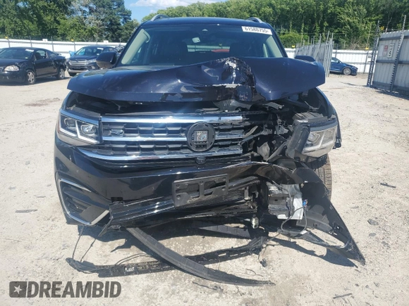 2022 Volkswagen Atlas SEL Premium R-Line with VIN 1V2FR2CA0NC532689, listed as a Copart auction lot 61580755 with 62,614 mi miles and Salvage title. Bid and sale history available at DreamBid. Image 5.