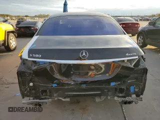 2022 Mercedes-Benz S 580 with VIN W1K6G7GB2NA122680, listed as a Copart auction lot 66226862 with 7,547 mi miles and . Bid and sale history available at DreamBid. Image 6.