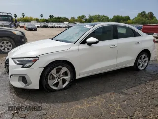 2023 Audi A3 Premium with VIN WAUAUDGY4PA120042, listed as a Copart auction lot 51936635 with 16,468 mi miles and Salvage Title. Bid and sale history available at carsss.com. Image 1.