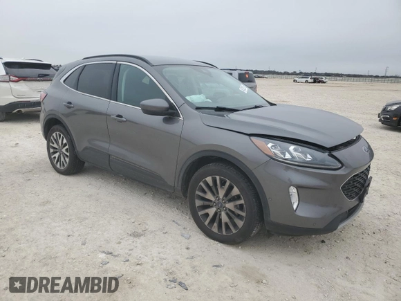2021 Ford Escape Titanium with VIN 1FMCU9J9XMUA57500, listed as a Copart auction lot 46322915 with 67,101 mi miles and Salvage Title. Bid and sale history available at carsss.com. Image 4.