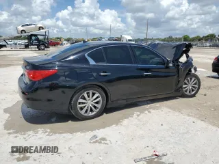 2014 Infiniti Q50 Premium with VIN JN1BV7AP1EM688303, listed as a Copart auction lot 60637845 with 160,017 mi miles and Salvage title. Bid and sale history available at DreamBid. Image 3.