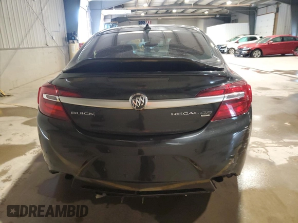 2015 Buick Regal GS with VIN 2G4GT5GX0F9127508, listed as a Copart auction lot 60233115 with 109,109 mi miles and Salvage title. Bid and sale history available at DreamBid. Image 6.