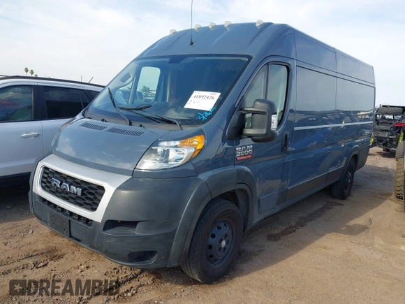 2020 Ram ProMaster Cargo with VIN 3C6URVJGXLE108421, listed as a IAAI auction lot 41892426 with 133,169 mi miles. Bid and sale history available at carsss.com. Image 2.