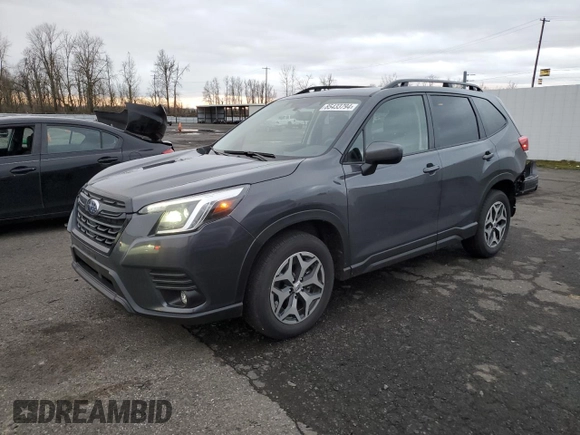 2024 Subaru Forester Premium with VIN JF2SKADC2RH512274, listed as a Copart auction lot 85433794 with 2,482 mi miles and Salvage Title. Bid and sale history available at carsss.com. Image 1.