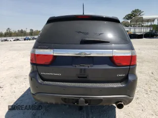 2013 Dodge Durango Crew with VIN 1C4RDHDG4DC698800, listed as a Copart auction lot 51002525 with 156,774 mi miles and Salvage Title. Bid and sale history available at carsss.com. Image 6.