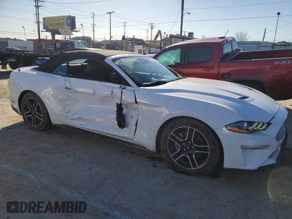 2021 Ford Mustang EcoBoost with VIN 1FATP8UH3M5120896, listed as a Copart auction lot 37092323 with 48,545 mi miles. Bid and sale history available at carsss.com. Image 4.