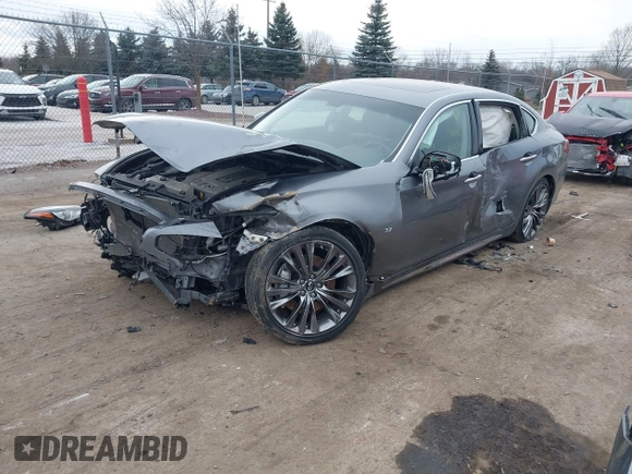 2017 Infiniti Q70L 3.7 with VIN JN1BY1PR9HM210745, listed as a IAAI auction lot 41511737 with 75,978 mi miles. Bid and sale history available at carsss.com. Image 18.