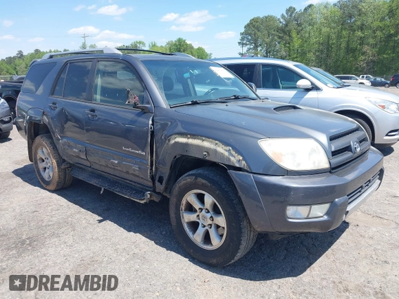 2004 Toyota 4Runner SR5 with VIN JTEBU14R548015835, listed as a IAAI auction lot 42054887 with 239,732 mi miles and . Bid and sale history available at DreamBid. Image 1.