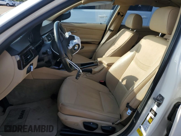 2011 BMW 3 Series 328i with VIN WBAPH7G51BNM57453, listed as a Copart auction lot 50060735 with 0 mi miles and Salvage Title. Bid and sale history available at carsss.com. Image 7.