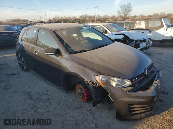 2016 Volkswagen Golf GTI SE with VIN 3VW4T7AU3GM020783, listed as a Copart auction lot 72877352 with 103,467 mi miles. Bid and sale history available at carsss.com. Image 4.