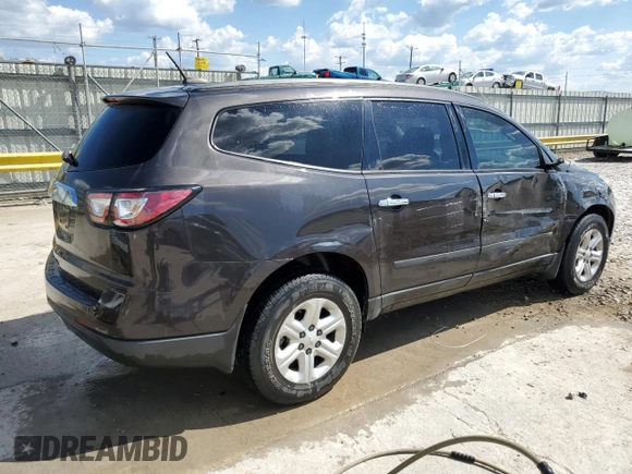 2017 Chevrolet Traverse LS with VIN 1GNKRFED3HJ134530, listed as a Copart auction lot 72185844 with 82,427 mi miles and Salvage Title. Bid and sale history available at DreamBid. Image 3.