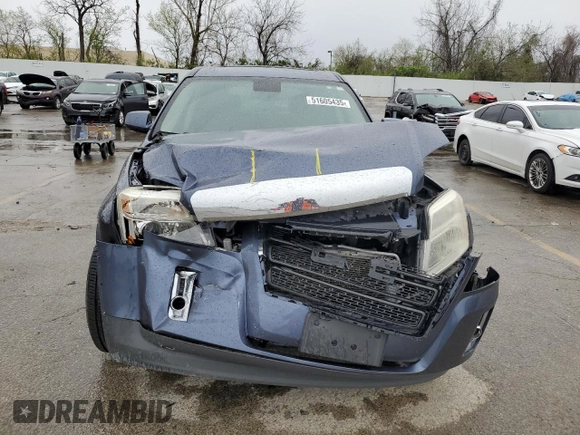 2013 GMC Terrain SLE with VIN 2GKALMEK7D6142568, listed as a Copart auction lot 51605435 with 107,536 mi miles and Salvage Title. Bid and sale history available at DreamBid. Image 5.