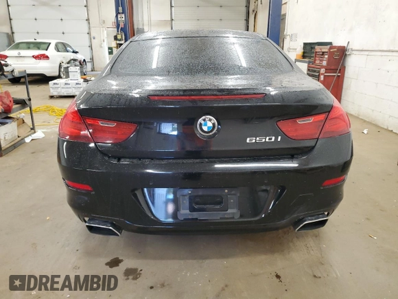2013 BMW 6 Series 650i with VIN WBAYM9C58DDW20299, listed as a Copart auction lot 80785584 with Not Provided miles and Salvage Title. Bid and sale history available at carsss.com. Image 6.