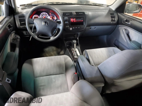 2005 Honda Civic LX with VIN 2HGES165X5H618584, listed as a Copart auction lot 48511425 with 209,342 mi miles and Salvage Title. Bid and sale history available at DreamBid. Image 8.