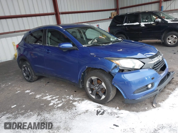 2018 Honda HR-V EX-L Navi with VIN 3CZRU6H70JM721301, listed as a IAAI auction lot 41212471 with 78,691 mi miles. Bid and sale history available at carsss.com. Image 1.