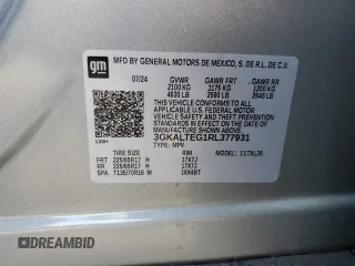 2024 GMC Terrain SLE with VIN 3GKALTEG1RL377931, listed as a Copart auction lot 51220535 with 0 mi miles and Salvage Title. Bid and sale history available at carsss.com. Image 13.