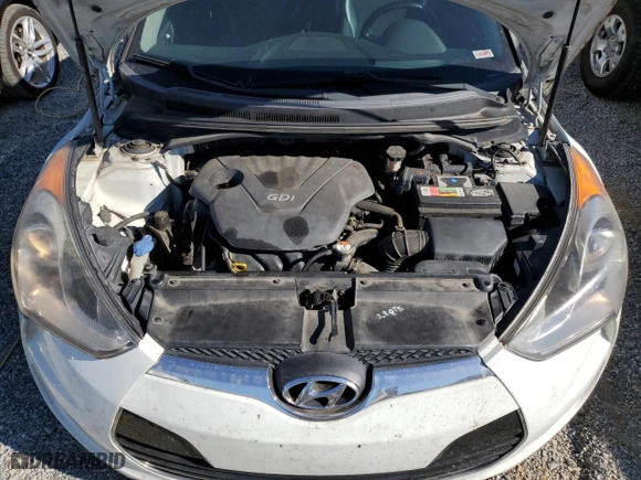 2013 Hyundai Veloster w/Gray Int with VIN KMHTC6AD6DU154098, listed as a Copart auction lot 77260374 with 159,049 mi miles and Non Repairable. Bid and sale history available at carsss.com. Image 11.