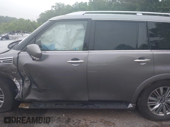 2020 Infiniti QX80 Luxe z VIN JN8AZ2NF5L9705321, wystawiony jako IAAI lot #42536366 z przebiegiem 72 684 mil mil oraz . Historia ofert i sprzedaży dostępna na DreamBid. Obrazek 14.