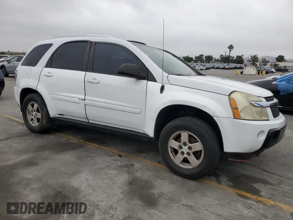 2005 Chevrolet Equinox LT z VIN 2CNDL63F956120627, wystawiony jako Copart lot #59988775 z przebiegiem 190 742 mil mil oraz Szkoda całkowita • Salvage title. Historia ofert i sprzedaży dostępna na DreamBid. Obrazek 4.