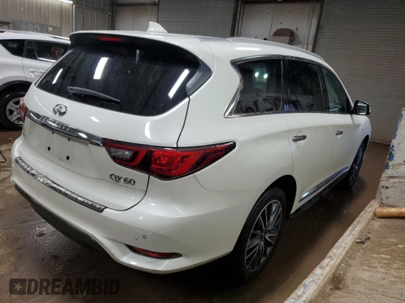 2020 Infiniti QX60 Luxe with VIN 5N1DL0MM5LC537886, listed as a Copart auction lot 50243325 with 50,241 mi miles and Salvage Title. Bid and sale history available at DreamBid. Image 3.