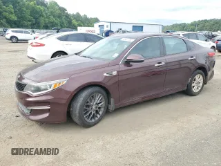 2016 Kia Optima LX z VIN 5XXGT4L36GG116153, wystawiony jako Copart lot #60501785 z przebiegiem 194 084 mil mil oraz Czysty tytuł • Clean title. Historia ofert i sprzedaży dostępna na DreamBid. Obrazek 1.