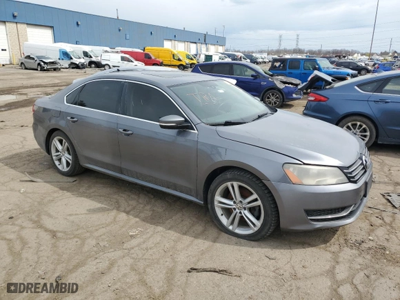 2014 Volkswagen Passat TDI SE w/Sunroof with VIN 1VWBN7A36EC001541, listed as a Copart auction lot 53241295 with 152,365 mi miles and Clean Title. Bid and sale history available at carsss.com. Image 4.