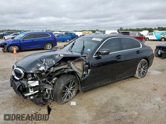 2020 BMW 3 Series 330i with VIN 3MW5R1J07L8B23382, listed as a Copart auction lot 45024295 with Not Provided miles and Salvage Title. Bid and sale history available at carsss.com. Image 1.