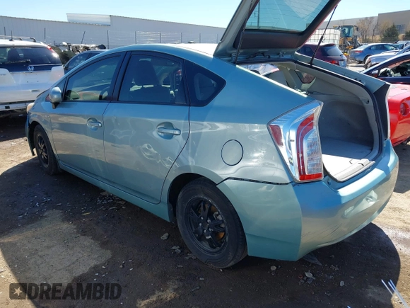 2012 Toyota Prius One with VIN JTDKN3DU2C1583355, listed as a IAAI auction lot 41722170 with 83,821 mi miles. Bid and sale history available at carsss.com. Image 3.