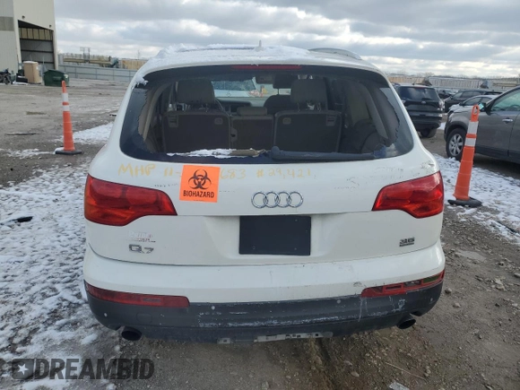 2009 Audi Q7 with VIN WA1AY74LX9D004471, listed as a Copart auction lot 82688704 with 146,870 mi miles and Salvage Title. Bid and sale history available at carsss.com. Image 6.