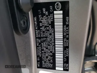 2021 Lexus ES with VIN 58AGZ1B10MU099163, listed as a Copart auction lot 86969034 with 12,612 mi miles and Salvage Title. Bid and sale history available at carsss.com. Image 14.