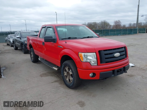 2009 Ford F-150 STX with VIN 1FTRX14W09FB19393, listed as a IAAI auction lot 42053777 with 145,208 mi miles. Bid and sale history available at carsss.com. Image 1.