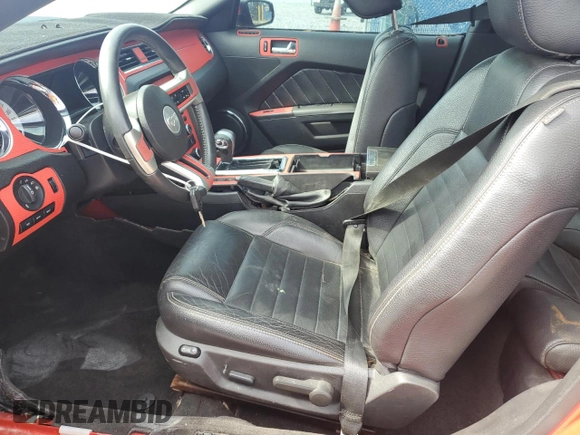 2012 Ford Mustang GT Premium with VIN 1ZVBP8CF0C5231732, listed as a Copart auction lot 54009665 with Not Provided miles and Salvage Title. Bid and sale history available at DreamBid. Image 7.